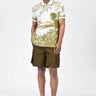 Men's Regular Fit Cotton Pique Polo with Contrast Tipping-Bright Olive - Genes Lecoanet Hemant