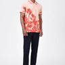 Men's Regular Fit Polo with Tropical Print - Genes Lecoanet Hemant