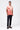 Men's Regular Fit Polo with Tropical Print-Light Peach - Genes Lecoanet Hemant