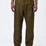 Men's Straight Fit Pleated Trousers Khaki - Genes Lecoanet Hemant
