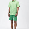 Men's Tropical Tonal Thread Regular Fit Cotton Poplin Shirt - Genes Lecoanet Hemant
