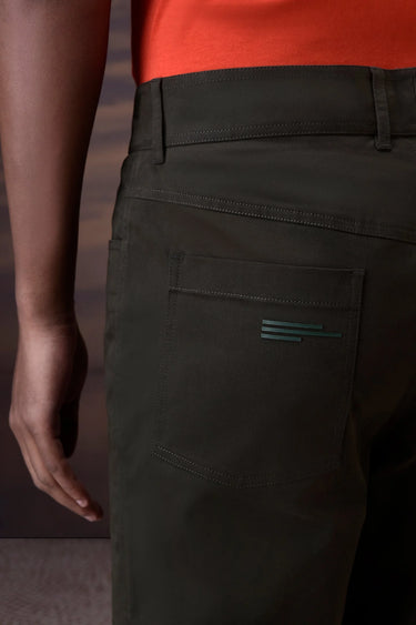 Military Green Cotton Twill Trouser - Genes Online Store