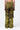 Monotone Landscape Linen Cargo Trousers with Flared Hem - Genes Lecoanet Hemant