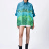 Multi-Color Microcell Print Oversized Shirt - Genes Lecoanet Hemant