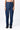 Navy Blue Chambray Relaxed Fit Trousers with Dart Details