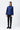 Navy Blue Straight Fit Shirt in Giza Cotton Poplin - Genes Lecoanet Hemant