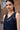 Navy Embroidered Organza V-Neck Sleeveless Top - Genes Online Store