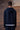 Designer navy half-zip hoodie in poly-viscose lycra blend for modern casual wear