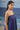 Navy Giza cotton top for women styled for resort wear