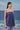 Navy sleeveless top for women with pleated design and clean neckline