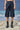 Navy Premium Poly Viscose Relaxed Culottes
