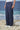 Navy poly viscose trousers for men showing smooth breathable fabric texture