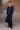Navy Silk Viscose Gathered Neck Shirt - Genes Online Store