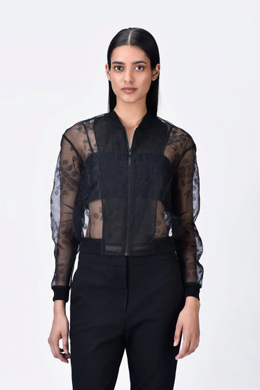 Organza Bomber Jacket
