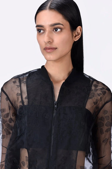 Organza Bomber Jacket