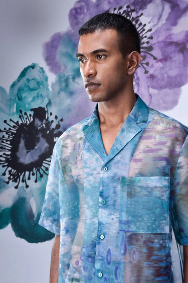 Organza Pool Of Tear Relax Fit Shirt - Genes Online Store