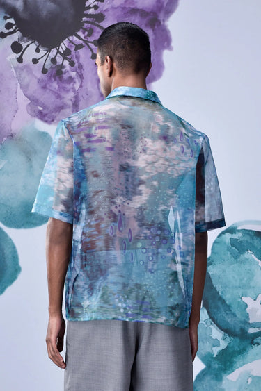 Organza Pool Of Tear Relax Fit Shirt - Genes Online Store