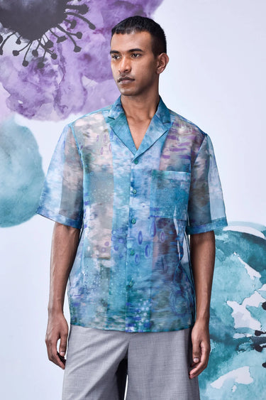 Organza Pool Of Tear Relax Fit Shirt - Genes Online Store