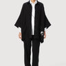 Oversized Button-Down Shirt with Artistic Stamp Print - Genes Lecoanet Hemant