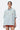 Oversized Cotton Shirt With Fruit Motifs Embroidery Green Stripe - Genes Lecoanet Hemant