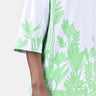 Oversized Crew Neck T-Shirt with Tropical Print