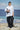 Oversized Free-Size Shirt in Premium Cotton Dobby – White