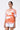 Oversized Landscape Print Crew Neck T-Shirt-Coral Orange - Genes Lecoanet Hemant