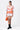 Oversized Landscape Print Crew Neck T-Shirt-Coral Orange - Genes Lecoanet Hemant