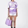 Oversized Landscape Print Crew Neck T-Shirt Green Amethyst - Genes Lecoanet Hemant