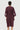 Oversized Round Neck Dress with Artistic Stamp Print Wine - Genes Lecoanet Hemant