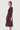 Oversized Round Neck Dress with Artistic Stamp Print Wine - Genes Lecoanet Hemant