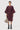 Oversized Round Neck Dress with Artistic Stamp Print Wine - Genes Lecoanet Hemant