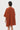 Oversized Round Neck Top with Front Placket Rust - Genes Lecoanet Hemant
