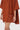 Oversized Round Neck Top with Front Placket Rust - Genes Lecoanet Hemant