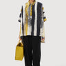 Oversized Shirt in Striking Large Stripes Print with Folded Cuff - Genes Lecoanet Hemant