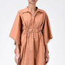 Oversized Shirt with Front Gathered Detail Salmon - Genes Lecoanet Hemant