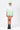 Oversized Shirt with Tropical Print and High-Low Hem White & Green - Genes Lecoanet Hemant