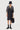 Oversized V-Neck Dress with Kimono Sleeves Black - Genes Lecoanet Hemant