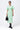 Palm Stripe A-Line Dress with Raglan Sleeves - Genes Lecoanet Hemant