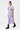Palm Stripe A-Line Dress with Raglan Sleeves-Amethyst - Genes Lecoanet Hemant