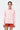 Palm Stripe Cotton Poplin Easy Fit Shirt- Coral Orange - Genes Lecoanet Hemant
