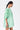 Palm Stripe Cotton Poplin Oversized Top with Boat Neck Spring Green - Genes Lecoanet Hemant