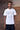 White cotton T-shirt with Paris-inspired wordscape print and relaxed fit