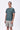 Pine Green Cotton Jersey Regular Fit T-Shirt with Cell Chain Print