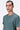 Pine Green Cotton Jersey Regular Fit T-Shirt with Cell Chain Print