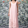 Playing Card Maxi A-Line Dress- Beige rosie - Genes Online Store
