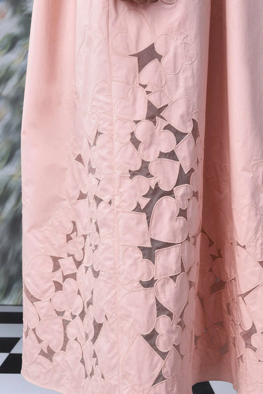 Playing Card Maxi A-Line Dress- Beige rosie - Genes Online Store