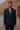 Men black designer jacket with tailored fit in poly viscose fabric, luxury fashion India