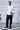 Poplin Scribble Regular Fit Shirt- White - Genes Online Store