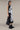 Women's Premium Abstract Print Sleeveless Midi Dress - Tencel Twill - Black